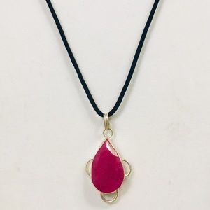 Beautiful Bright Pink Stone Pendant